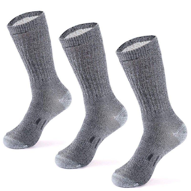 MERIWOOL Merino Wool Hiking Socks for Men n Women - 3 Pairs - Image 1